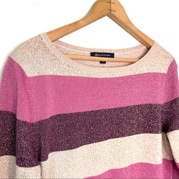 Brooks Brothers | Striped Shimmery Top - Picture 3 of 6